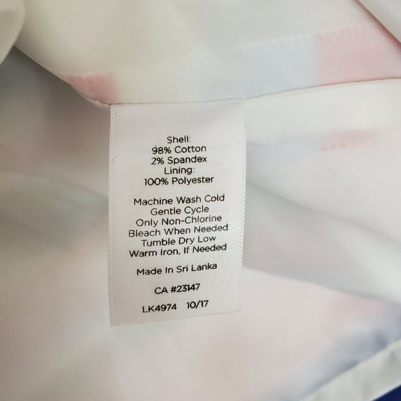 Talbots multi color stripe cotton midi skirt 12 - Picture 7 of 7